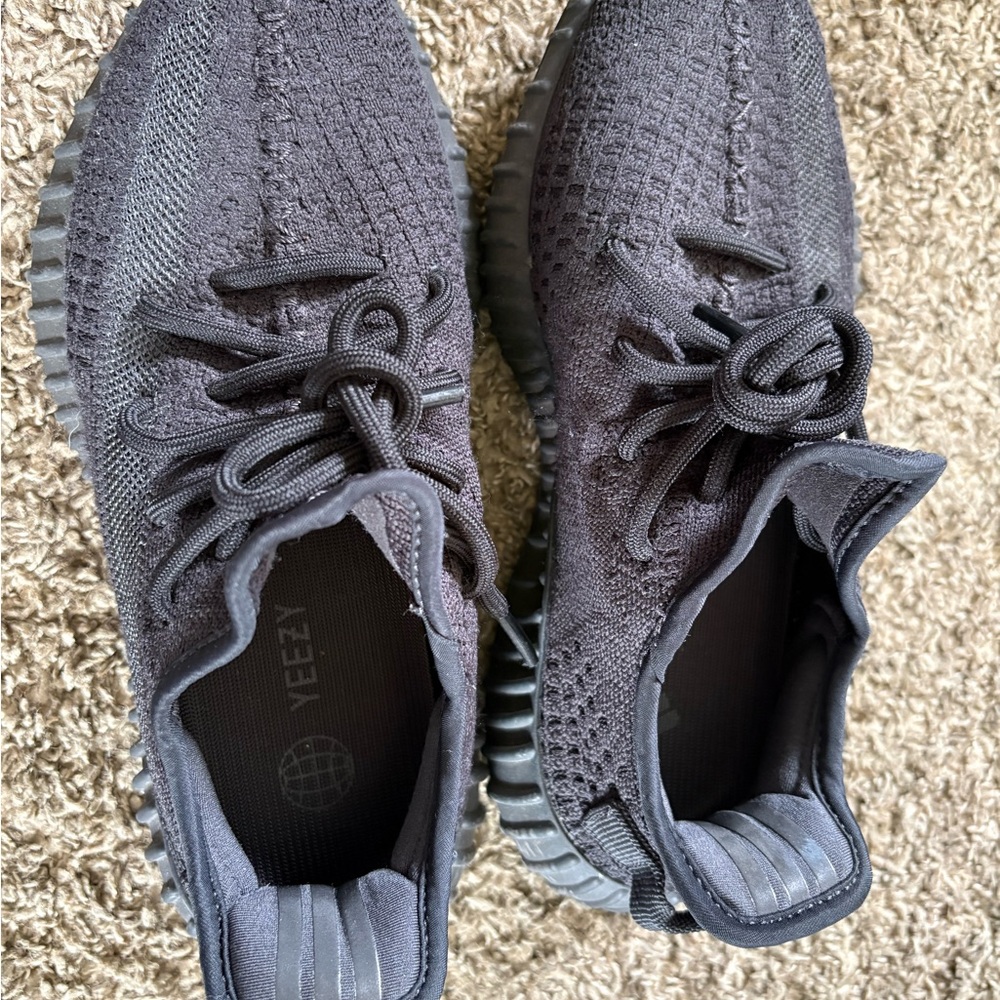 Yeezy Black Knit Low-Top Sneakers